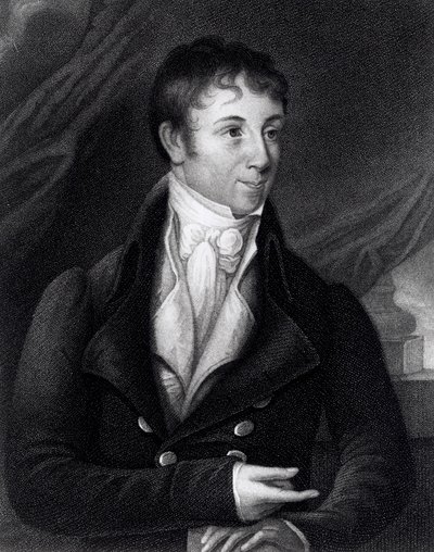 Charles Brockden Brown (1771-1810) engraved by John B. Forrest (1814-70) from a miniature, 1805 by William Dunlap